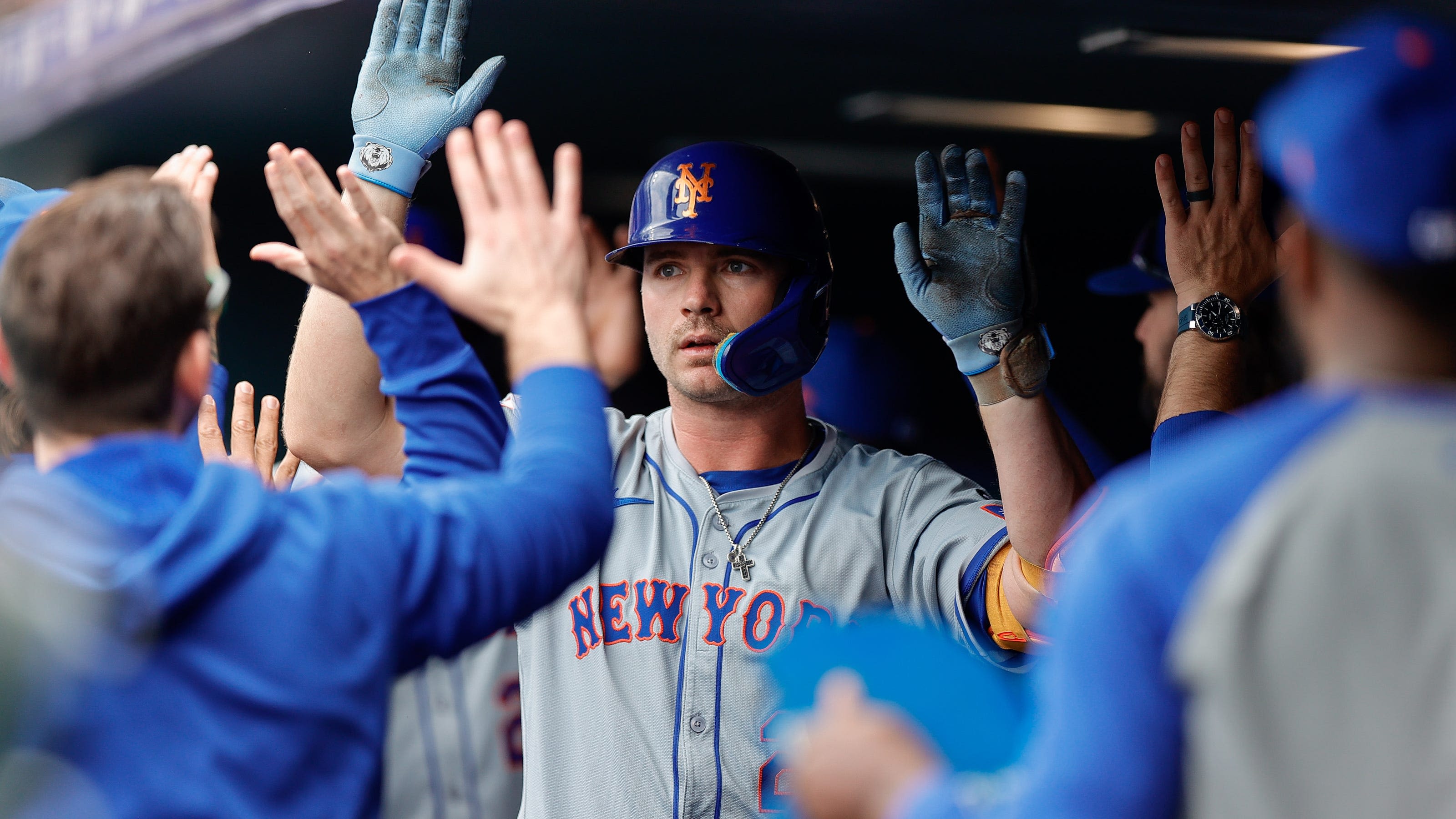 Pete Alonso's second-longest HR of career highlights Mets' barrage vs. Rockies