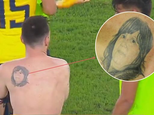 ¿Qué tiene tatuado Lionel Messi en la espalda?