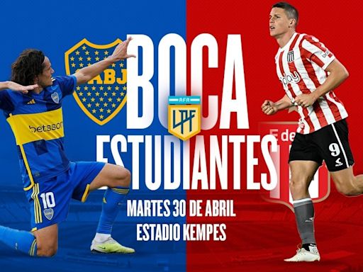 Boca vs. Estudiantes, por la semifinal de la Copa de la Liga: horario, por dónde ver y formaciones