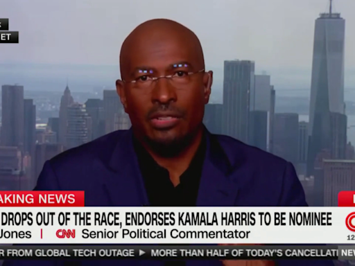 CNN's Van Jones becomes emotional reacting to Biden dropping out of race: 'Heartbroken'