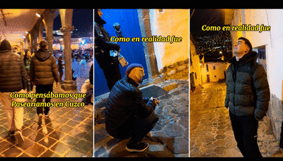 Argentinos protagonizan curioso incidente al pasear por plaza de Cusco y les dicen: “Se olvidaron el mate de coca“