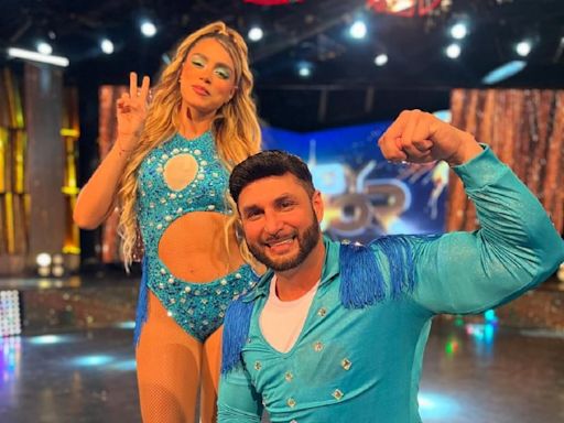 Andreína Bravo acompañó a ‘La Roca’ en su debut sobre la pista de ‘Soy el mejor’