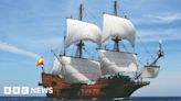 Replica of 17th Century Spanish boat docks in Great Yarmouth