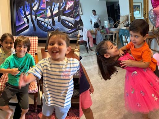 Kareena Kapoor shares unseen pics of Taimur and Jeh with Inaaya on her birthday