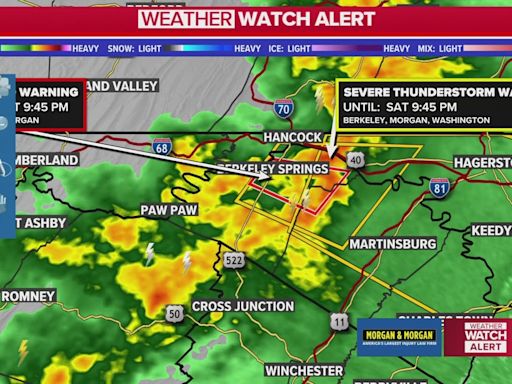 Severe thunderstorm warning issued in Washington County, MD