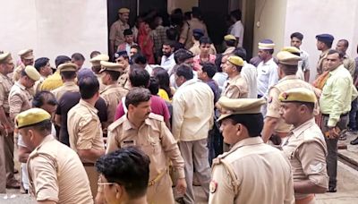 Day After 121 Die In Hathras Stampede, Top Cops At Accident Site, Godman's Ashram