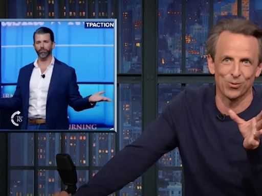 ...Seth Meyers Mocks Trump Jr. for Bragging That He’s Not on Epstein List: ‘If You Have to Say It, You’ve Already Lost...