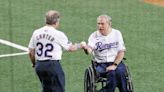 Former President George W. Bush, Texas Gov. Greg Abbott on hand at Texas Rangers opening day