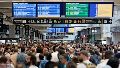 Massive attack on French rail network brings travel chaos ahead of Olympic opening ceremony