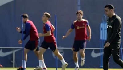 El Barça entrena pensando en el Valencia