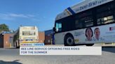 Bee-Line Bus service, including ParaTransit, will once again be free this summer