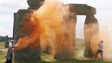 Third person arrested after orange paint powder sprayed at Stonehenge