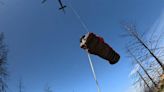 Watch: Helicopter crew rescues injured tree trimmer east of Santa Rosa near Hood Mountain