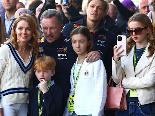 Geri Halliwell y Christian Horner con sus hijos, el retrato de una familia aparentemente unida pese al escándalo