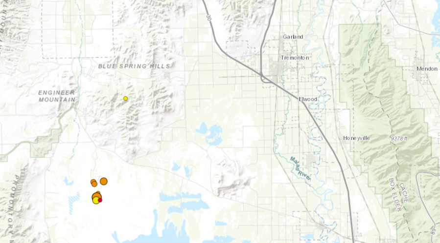 Earthquakes continue to rumble Box Elder County on Monday