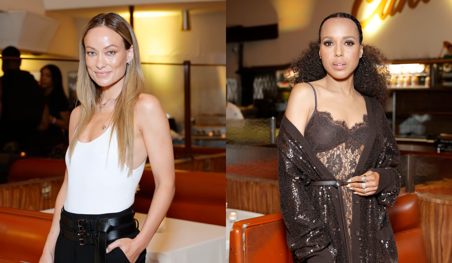 Kerry Washington Embraces Lace in Slipdress, Olivia Wilde Goes Black and White and More Stars at Michael Kors Dinner Party