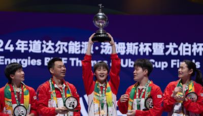 China wins Uber Cup for 16th time, beats Indonesia 3-0 in final