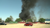 Structure fire burns at recycling business in south Bakersfield