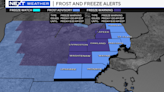 Freeze warning and frost advisory issued for Southeast Michigan