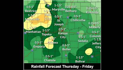 Warm, moist air to move into Kansas City setting stage for heavy rainfall