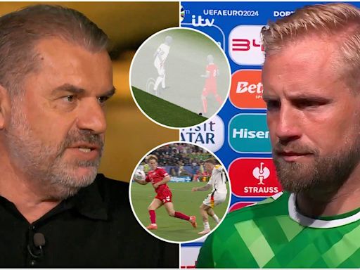 Ange Postecoglou and Kasper Schmeichel held nothing back in VAR rants after Germany 2-0 Denmark