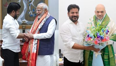 Telangana Chief Minister Revanth Reddy meets PM Modi, Amit Shah in New Delhi