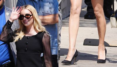 Emma Roberts Wears a Celebrity Favorite Shoe Style for ‘Jimmy Kimmel Live’ Interview — Courtesy of Celine