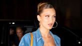 Bella Hadid Poses In A Denim Jacket And Literally Nothing Else