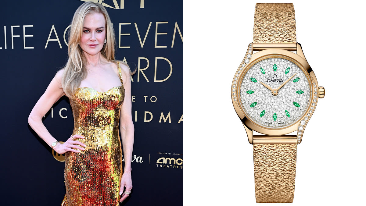 Nicole Kidman Just Wore a One-of-a-Kind Gem-Set Omega on the Red Carpet