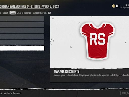 How to Redshirt in College Football 25 dynasty mode