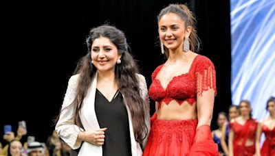 International Fashion Week Dubai 2024: Rakul Preet Singh stuns in red lehenga as showstopper for Archana Kochhar