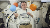 Charlevoix astronaut talks to students from space