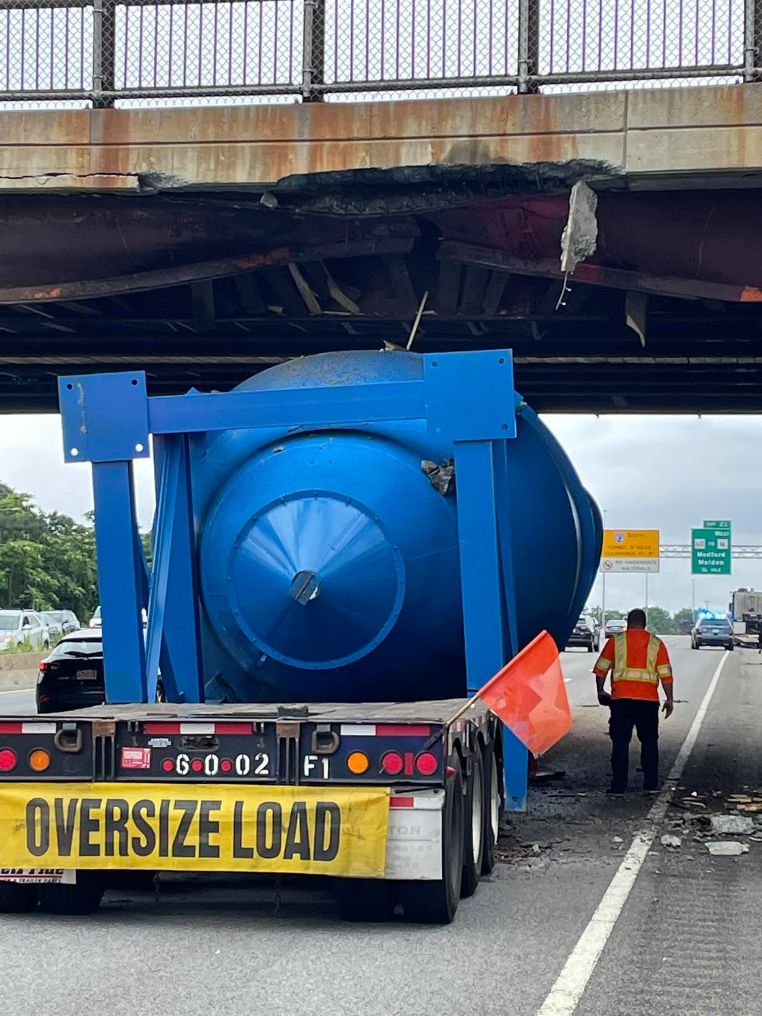 Massachusetts DOT sues Alabama trucking company for 2021 bridge strike