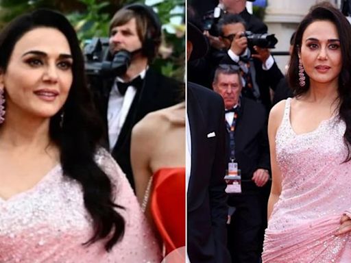 Cannes 2024: Preity Zinta's Pink Saree Moment Was Served With A Dollop Of Sparkle