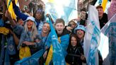 Thousands turn Manchester blue for City's victory parade