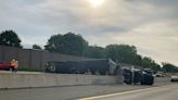 Thruway closed northbound in Albany after semi truck crashes