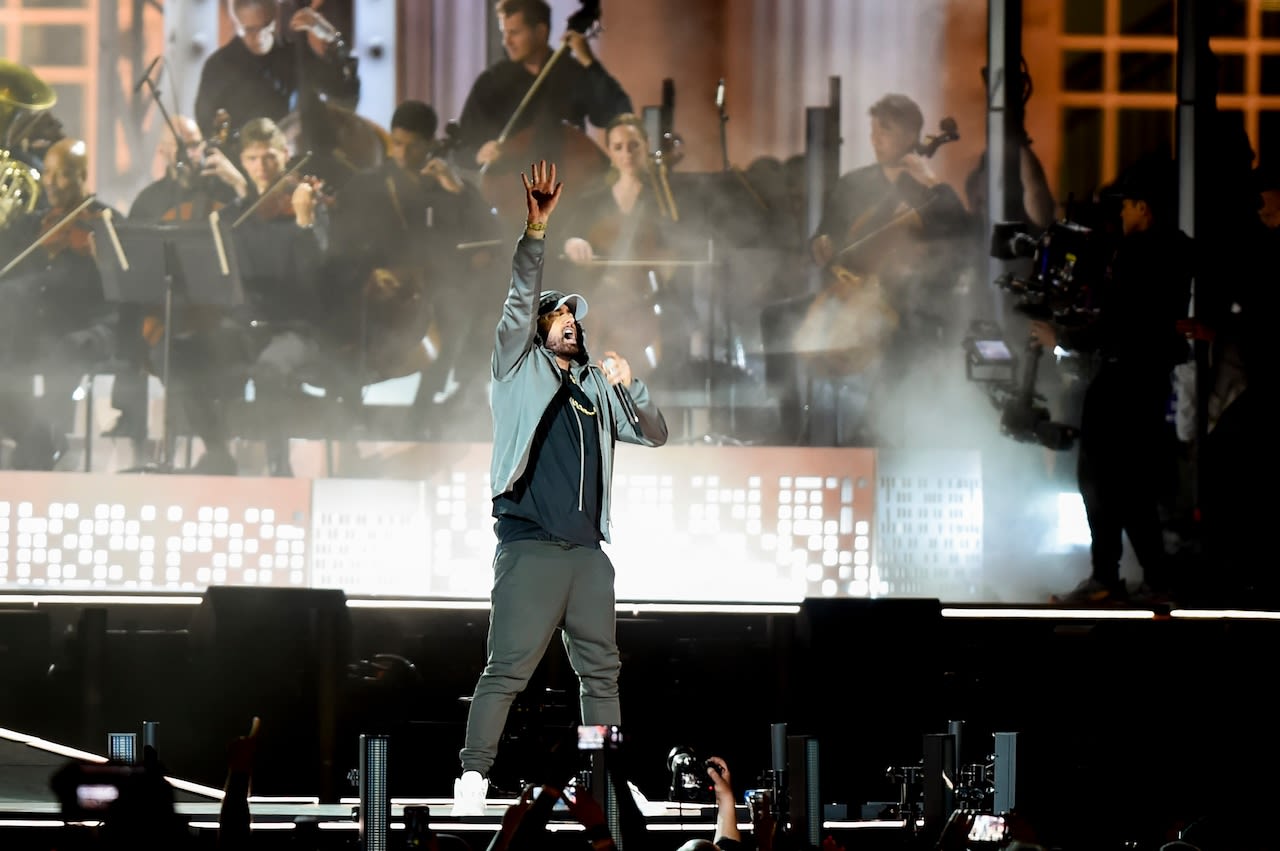 Eminem blows the roof off of Michigan Central in surprise 4-song performance