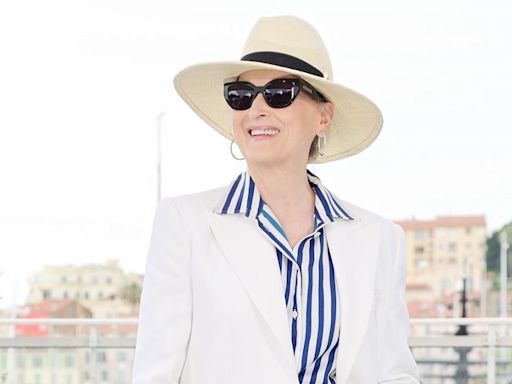 Meryl Streep Dons All-White Nancy Meyers-Inspired Looks at Cannes