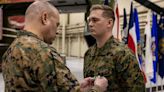 Marine colonel awards medal to corporal who saved his life