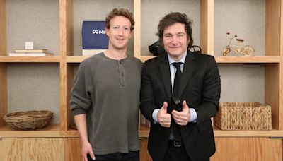 Javier Milei se reunió con Mark Zuckerberg, CEO de Meta, para cerrar su gira en EE.UU.