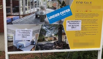 Why this photo of a 'for sale' sign exposes an annoying property trend