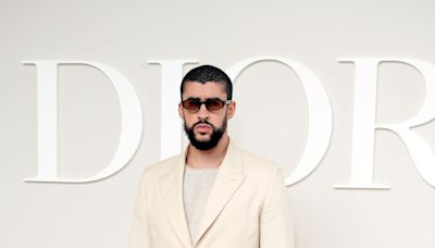 Bad Bunny Goes Minimalist in a Monochromatic Dior Suit