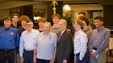 York High School students join Elmhurst veterans in celebrating over 80 years of collective service