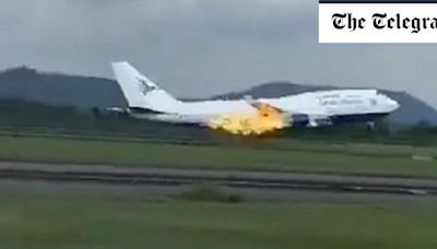 Watch: Boeing makes emergency landing after engine fire