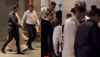 Mom-to-be Deepika Padukone hides her baby bump with white dupatta as she steps out in Mumbai, video goes viral