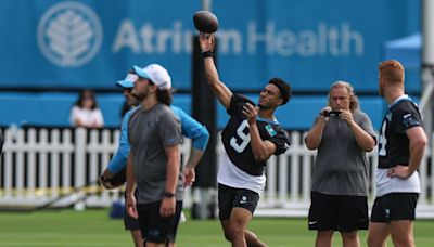 Carolina Panthers training camp recap: Bryce Young, Diontae Johnson connect on Day 1