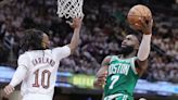 Jaylen Brown takes joking shot at Cleveland after Game 3 win