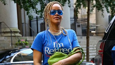 Rihanna's "I'm Retired" T-Shirt Dress Sends Fans Waiting for New Music Into a Spiral