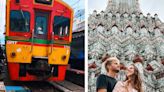 In Thailand, a train cuts directly through a busy market 8 times a day — these TikTokers captured the chaotic moment on film