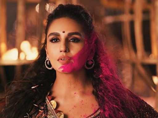 Huma Qureshi teases fans with a vibrant look as she wraps up filming for ’Gulabi’